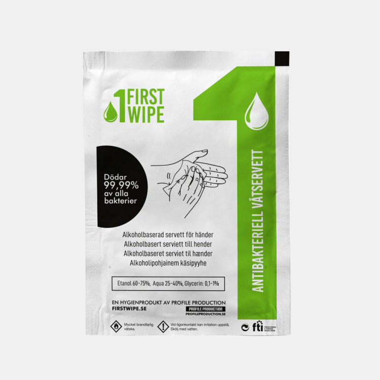 First Wipe desinficerande våtservetter - 1.000 pack
