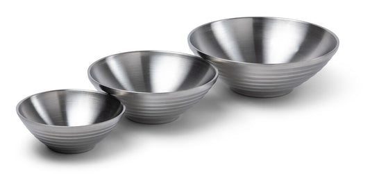 Skål Stainless Dubbelvägg 3-pack